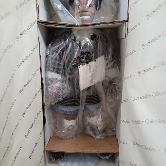 1993 Buckwheat The Little Rascals The Hamilton Collection  Porcelain Doll - Picture 3 of 7